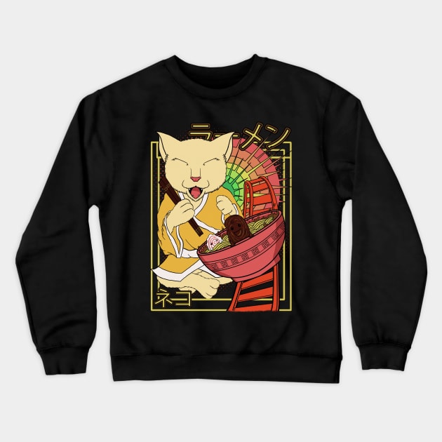 ramen rides Crewneck Sweatshirt by mazarnaart